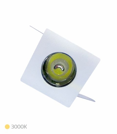 SPOT POINT BRANCO QUADRADO 1W