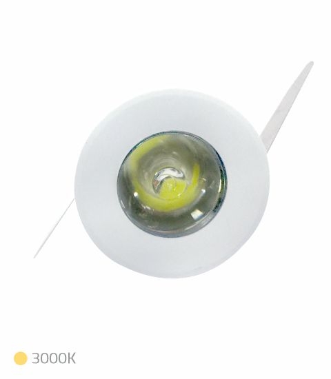 SPOT POINT BRANCO REDONDO 1W